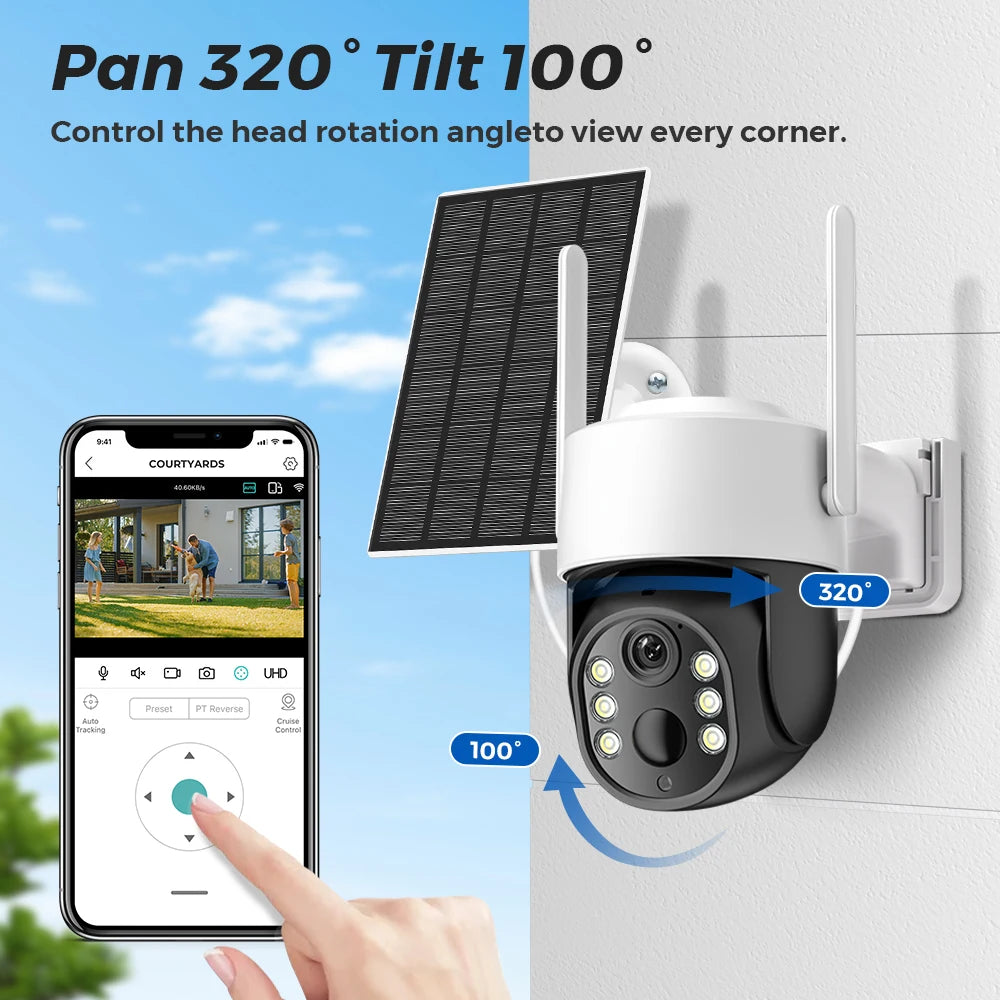 PTZ Wi-Fi Solar Camera - Connect Edges Solutions